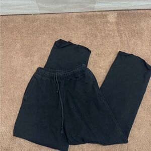 SKIMS Black Women's Drawstring Sweatpants